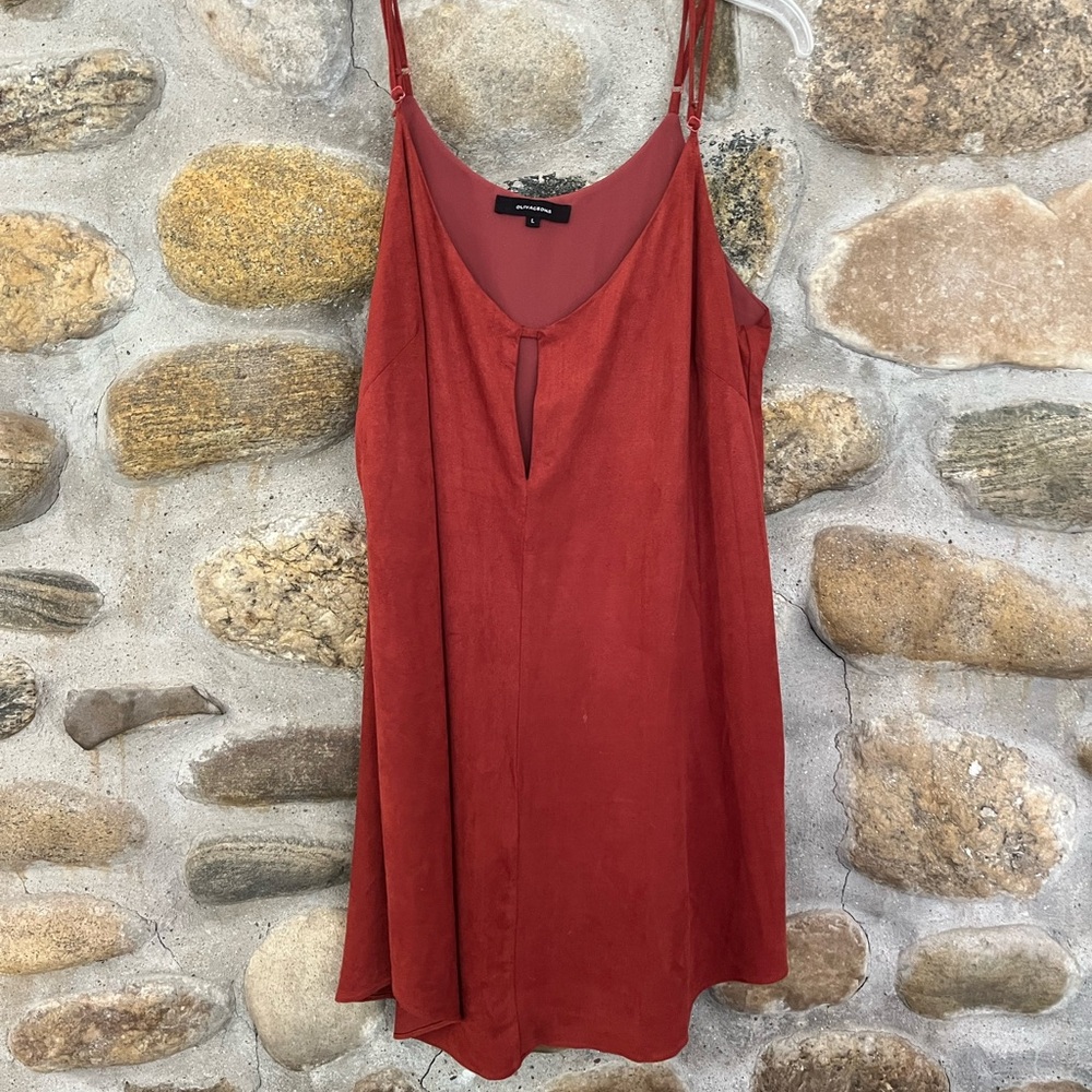 Olivaceous Rust Mini Dress